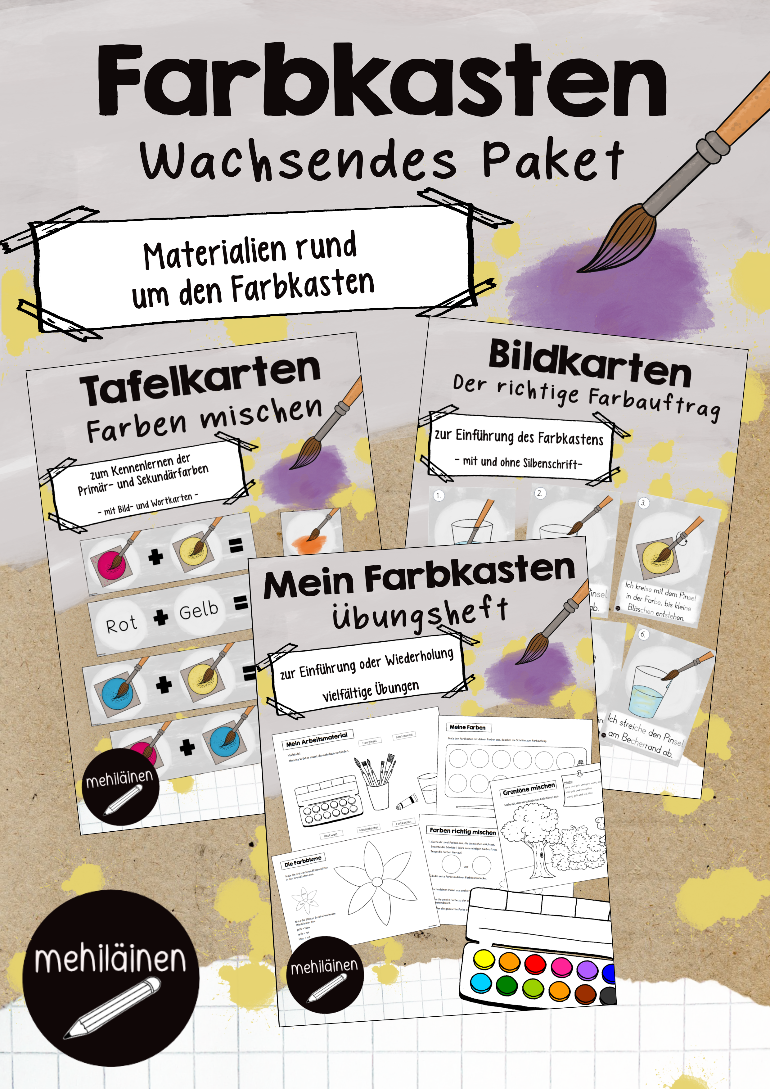 Wachsendes Paket Farbkasten