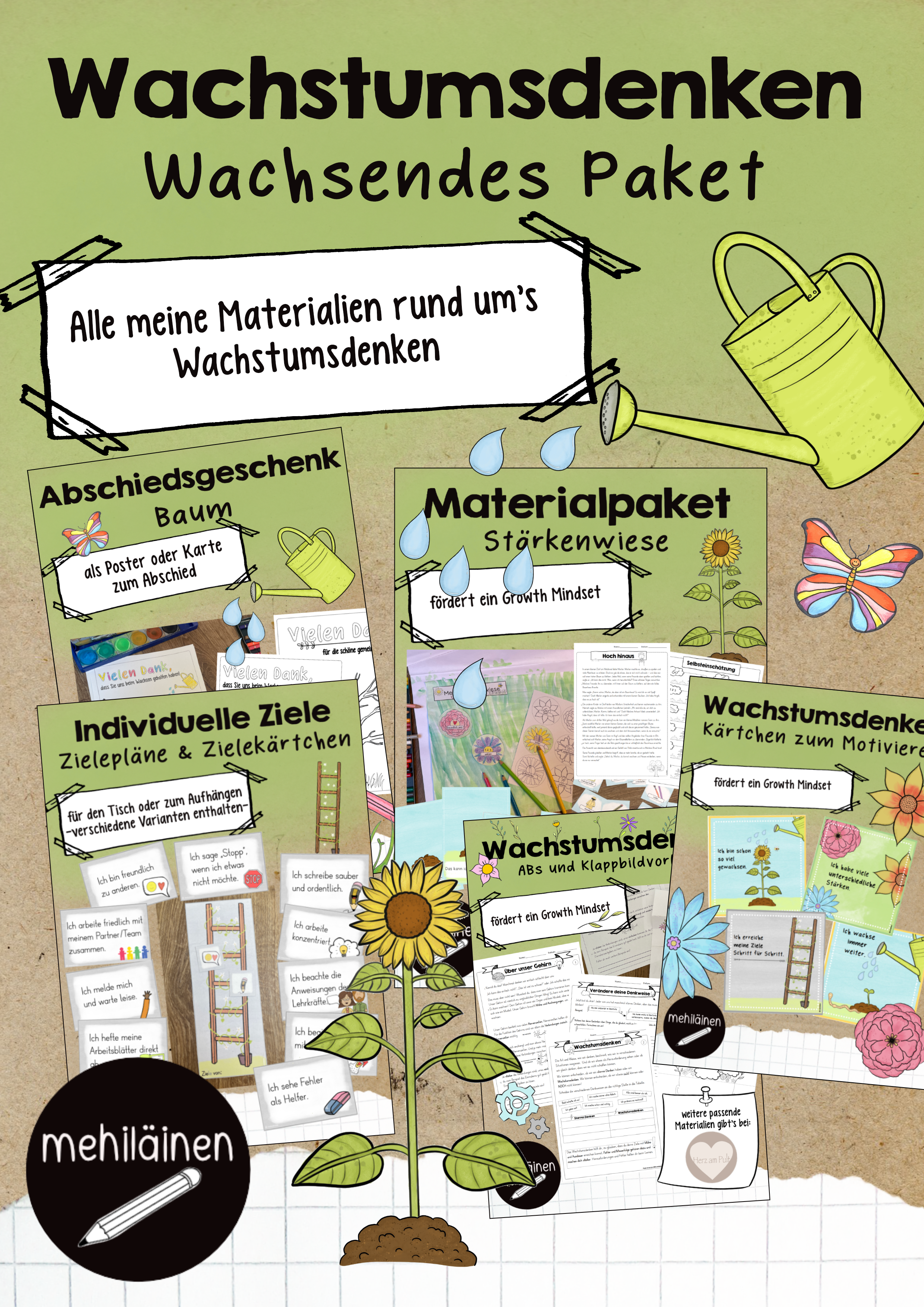 Wachstumsdenken wachsendes Paket
